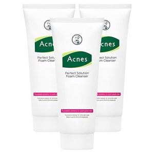 아크네스 퍼펙트 솔루션 폼클렌저, 200ml, 200ml, 3개