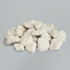 위드블럭 동글동글 해미석 자갈 화이트 20~30mm, 1개, 20kg