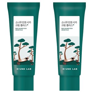 라운드랩 소나무 진정 시카 크림 플러스, 60ml, 2개