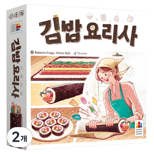 코리아보드게임즈 김밥 요리사, 혼합색상, 2개