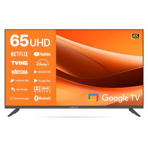 와이드뷰 4K UHD 블랙에디션 구글 스마트TV, 165cm(65인치), WGE65UT1, 스탠드형, 방문설치