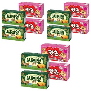 롯데웰푸드 칸쵸 54g x 2p + 씨리얼초코 42g x 2p, 3세트
