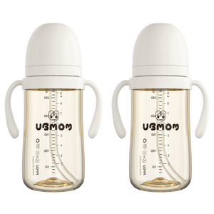유비맘 시그니처 빨대컵, 280ml, 2개, 구름