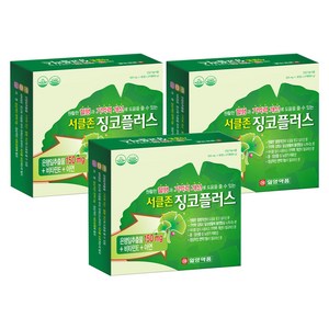 일양약품 서클존 징코플러스, 120정, 3개