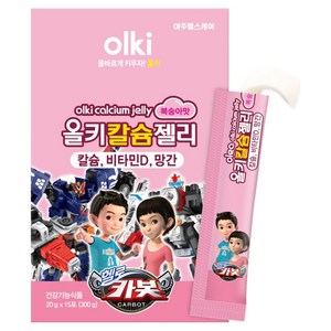 올키 칼슘젤리 복숭아맛 15p, 300g, 1개