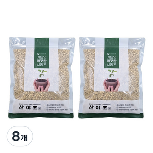 가든잇 소포장 깨끗한 산야초 흙 세립, 8개, 2L