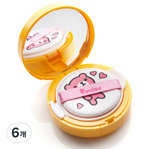 뿌띠슈 어린이용 세이프 베이비 마일드 선쿠션 SPF50+ PA++++, 15g, 6개