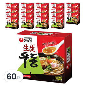 생생우동 봉지, 253g, 60개