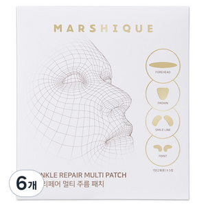 마르시끄 링클 리페어 풀페이스 주름 패치, 6개, 60개입