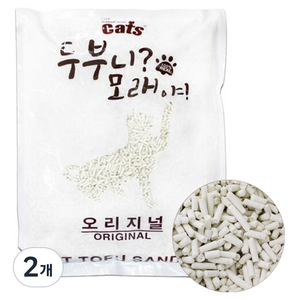 더캣츠 고양이 화장실 두부모래, 7L, 2개, 오리지널
