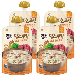 아이꼬야 맘스쿠킹 이유식 9개월부터, 100g, 4개, 소고기미역국