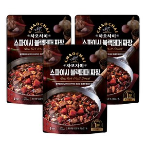 차오차이 스파이시 블랙페퍼 짜장, 180g, 3개