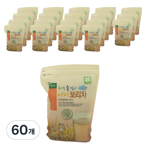 청오건강 유기농 순발아 아이 아기보리차, 150g, 20개입, 60개