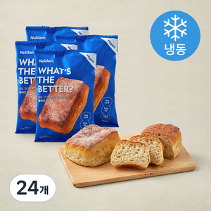 널담 고단백 저당 네모바게트 플레인 (냉동), 90g, 24개, 1개입