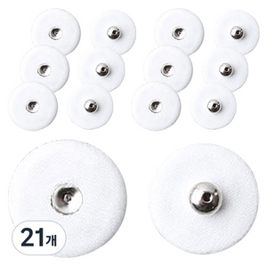동대문단추왕 싸개 스냅 똑딱이 단추 세트 28mm, 화이트, 21개