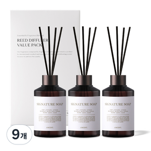 에이센트 퍼퓸드 디퓨저, 시그니처솝, 200ml, 9개