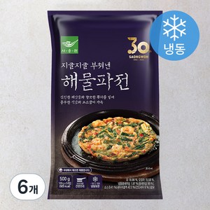 사옹원 부침명장 해물파전 (냉동), 500g, 6개