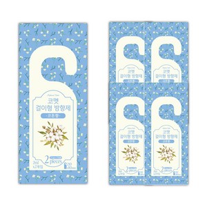 코멧 걸이형 방향제 본품 코튼향, 4ml, 5개, 코튼