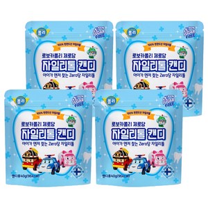 로보카폴리 제로당 캔디, 자일리톨, 40g, 4개