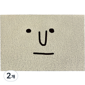 영바영 심플 도어 현관 발매트, 03 베이지, 2개
