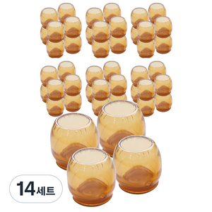 엘트리 투명 의자 발캡 원형 40mm 4p, 14세트
