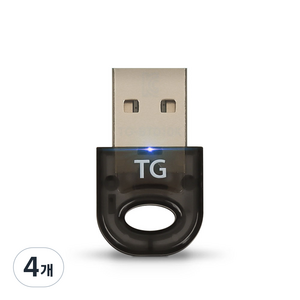 TG삼보 블루투스 V.5.0 USB 3Mbps 동글, TG-BTD10K, 블랙, 4개