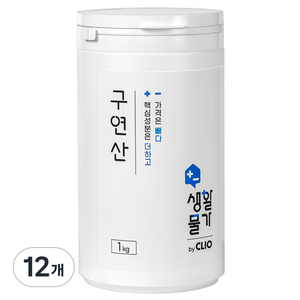 크리오 생활물가 구연산 다목적 세정제, 1kg, 12개
