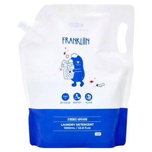 FRANKLIIN 유아용 세탁세제 리필, 1L, 1개