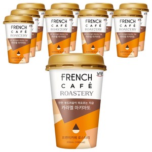프렌치카페 카라멜 마키아또 컵커피, 200ml, 10개