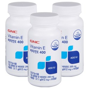 GNC 비타민E 400, 90정, 3개