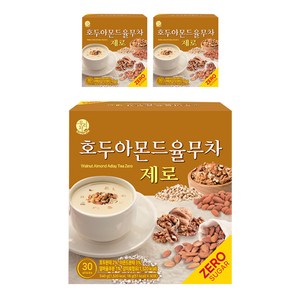 우리차 송원식품 호두아몬드 율무차 제로, 18g, 30개입, 3개