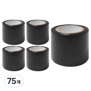 월드크린 넓은 폭 전기 테이프 검정 50mm x 10m, 75개