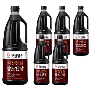 햇살담은 씨간장 숙성공법 양조간장, 1.7L, 6개