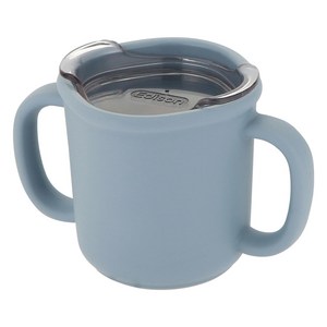 에디슨 국산 프리미엄 실리콘 트레이닝 컵, 블루, 1개, 200ml
