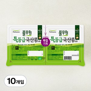 풀무원 특등급 국산콩 두부 부침찌개 겸용, 300g, 10개입