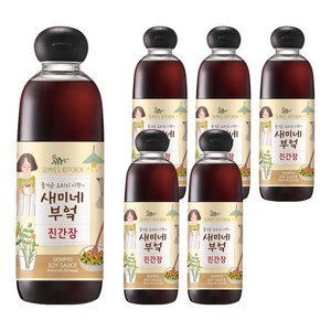 새미네부엌 진간장, 830ml, 6개