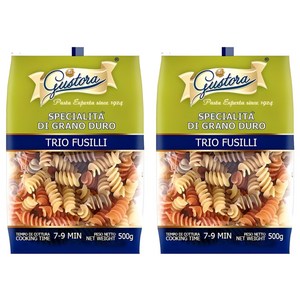 구스토라 삼색 파스타 푸실리, 500g, 2개