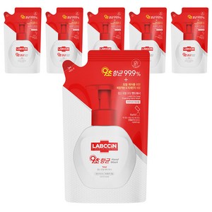 랩신 센서티브 포밍 핸드워시 파우더리허브향 리필, 200ml, 6개