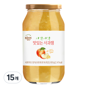 복음자리 사각사각 사과잼, 810g, 15개