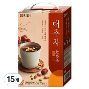담터 대추차 플러스, 15g, 50개입, 15개