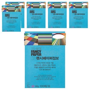 두성 OA팬시페이퍼점보 80g 연푸른색, A4, 600개