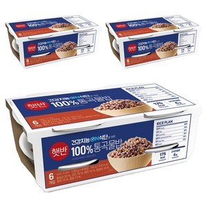 햇반 통곡물밥, 130g, 18개