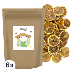 냠냠바다 냠냠농장 건강 한잔 워터 레몬 슬라이스, 6개, 50g