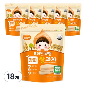 퓨어잇 떡뻥 쌀과자, 양파, 30g, 18개