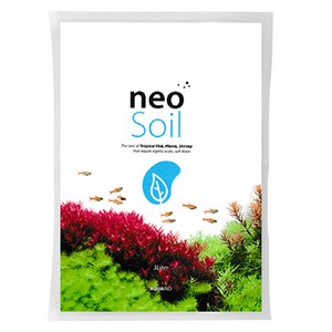 아쿠아리오 네오 소일 3mm 8L + 네오탭 35g + 네오 Fe 35g, 1개