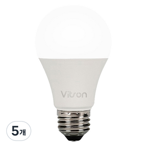 비츠온 LED 전구 10W, 주광색, 5개