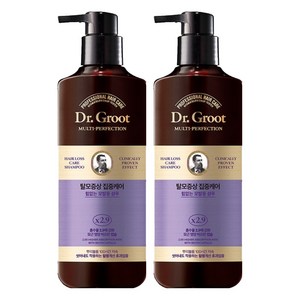 닥터그루트 탈모증상완화 집중케어 멀티퍼펙션 힘없는 모발용 샴푸, 330ml, 2개