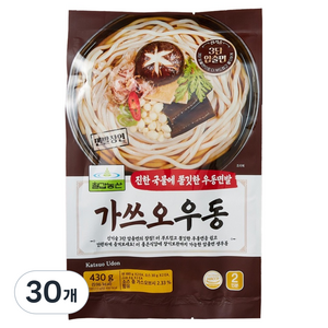 칠갑농산 가쓰오우동, 30개, 430g