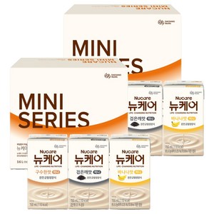 뉴케어 미니 시리즈 혼합 멀티팩 완전균형영양식 3종 24p, 3.6L, 2개