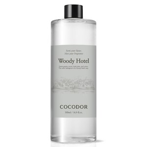 코코도르 디퓨저 리필, 우디호텔, 500ml, 1개